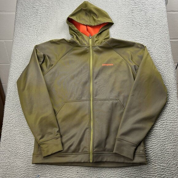 Patagonia Other - Patagonia Slopestyle Hoody Full Zip Fleece Lined Jacket Green Medium